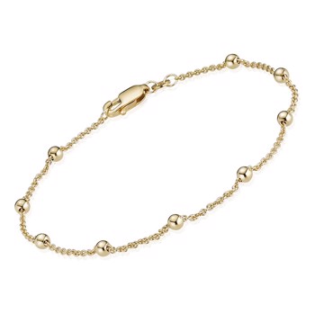 Anchor round - 8 kt gold - bracelets, anklets and necklaces