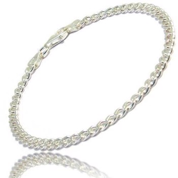 Panser Facet 925 sterling silver necklace, width 2.7 mm (thread 0.85 mm) - length 60 cm