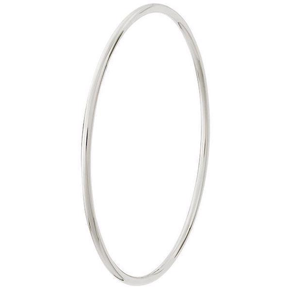 BNH Sterling silver bangle, Ø 6,5 cm and 2,5 mm in thickness