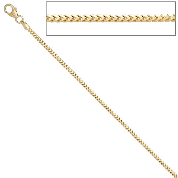 Bingo 8 ct gold bracelet 1.3 mm and length 17 cm