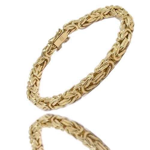 8 carat Solid Gold King children bracelet from Danske BNH - 2,8 mm - length 14 cm with lug at 12 cm