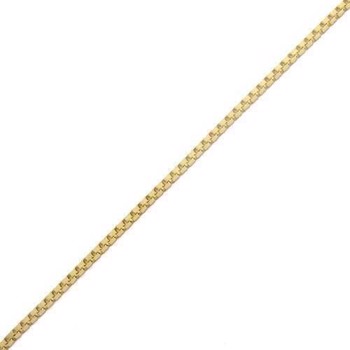 Gold plated Venezia silver necklaces, 36 cm and 1,2 mm