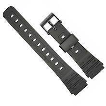 Casio original REPLACEMENT STRAP, black watch strap for bla 3318-MDA-S104 & MDA-S10H