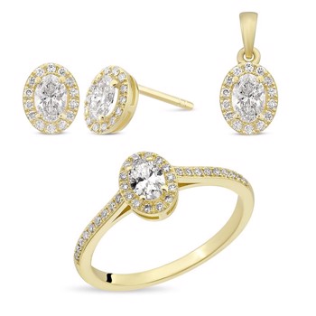 Nuran    set, with a total of 1,05 ct diamonds Wesselton SI